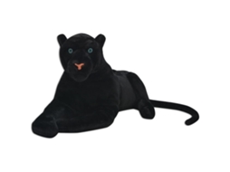 Peluche VIDAXL Preto Fabric