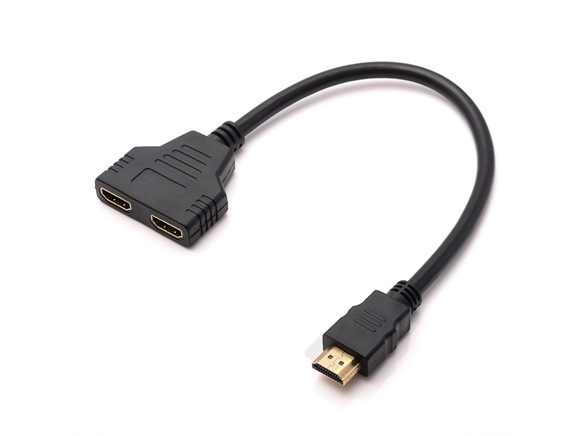 Divisor Hdmi Para 1080p Cabo Divisor De Áudio Vídeo