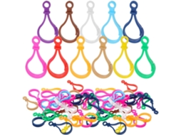 Conjunto Luxshiny de 120 Tâmaras Lagosta de Plástico Colorido para Chaveiros, Com Design De Lâmpada, Versáteis Para