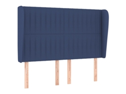 Headboard, Headboards Vidaxl Azul Tecido (147 X 23 X 118/128 Cm)