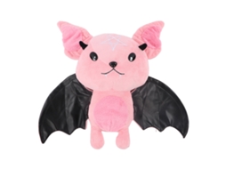 Brinquedo De Pelúcia Morcego Macio E Bonito, Boneco De Animal Para Crianças, Decoração De Halloween E Natal, Rosa