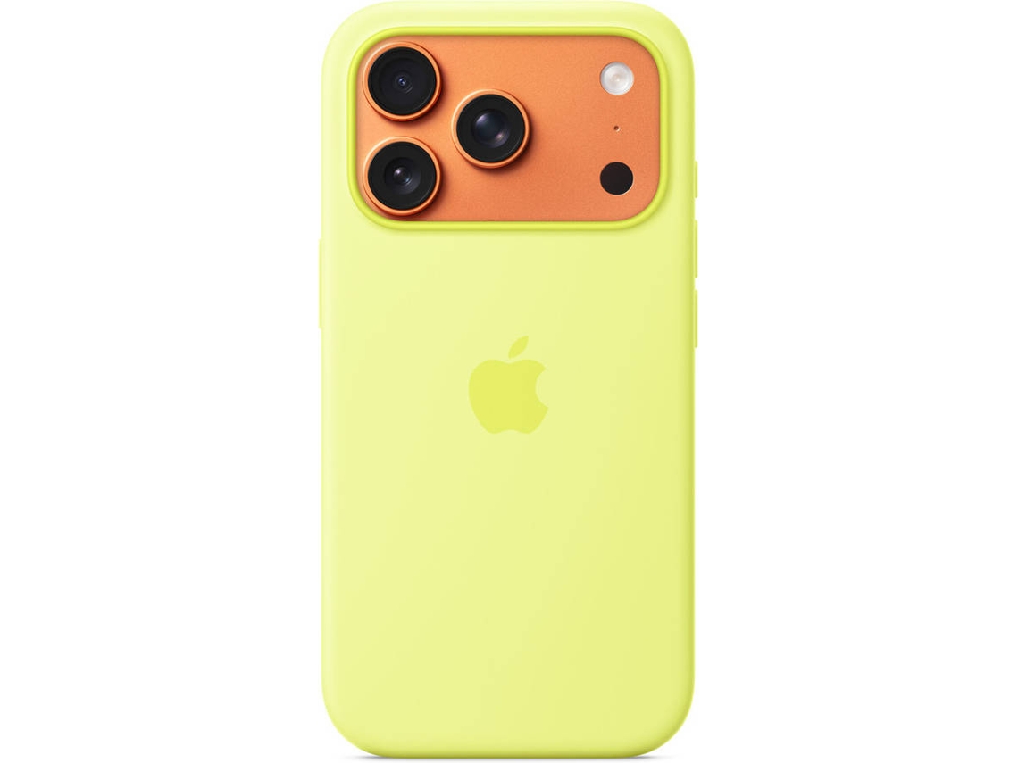 Capa APPLE iPhone 17 Pro Silicone com Magsafe (Amarelo Neon)