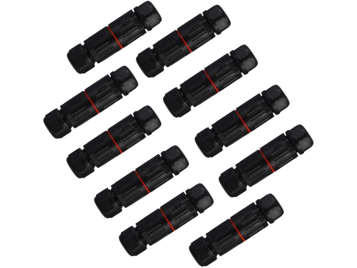 Conector De Cabo Mini De 3 Pinos, Resistente Ao Fogo E A Altas Temperaturas, Emenda De Cabo Para Uso Gokoco