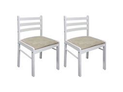 Chair, Chairs Vidaxl Branco Madeira (n/a)