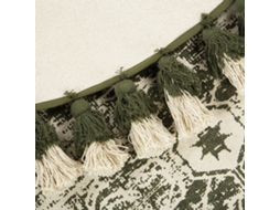 Tapete Kahta (Verde - Algodão - 120x120x1 cm)
