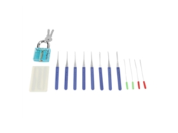 Cadeado Azul Claro Laxiscreed Com Ferramentas E Kit De 10 Peças Para Abertura De Fechaduras