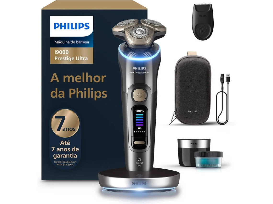 Máquina de Barbear PHILIPS i9000 Prestige Ultra XP9402/31 (Autonomia: 60 min - Bateria)