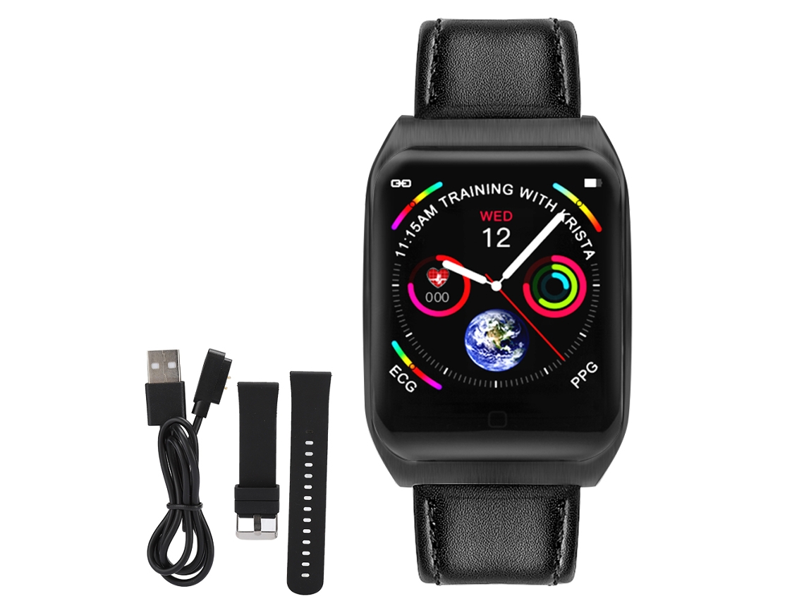 Cinto de couro para smartwatch EOOCOO, 20mm, substituição