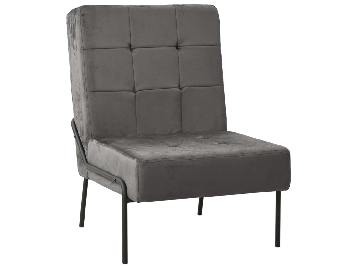 Vidaxl Cadeira De Descanso 65x79x87 Cm Veludo Cinzento-escuro
