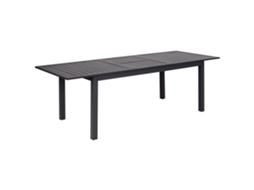 Mesa De Refeição De Jardim Extensível Skaloma 180/240 Cm 90 Cm Metal Cinzento Escuro