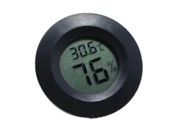 Mini Termômetro E Higrômetro Digital Para Ambiente, Com Relógio, Visor Lcd E Indicador De Temperatura. Nostalgia88