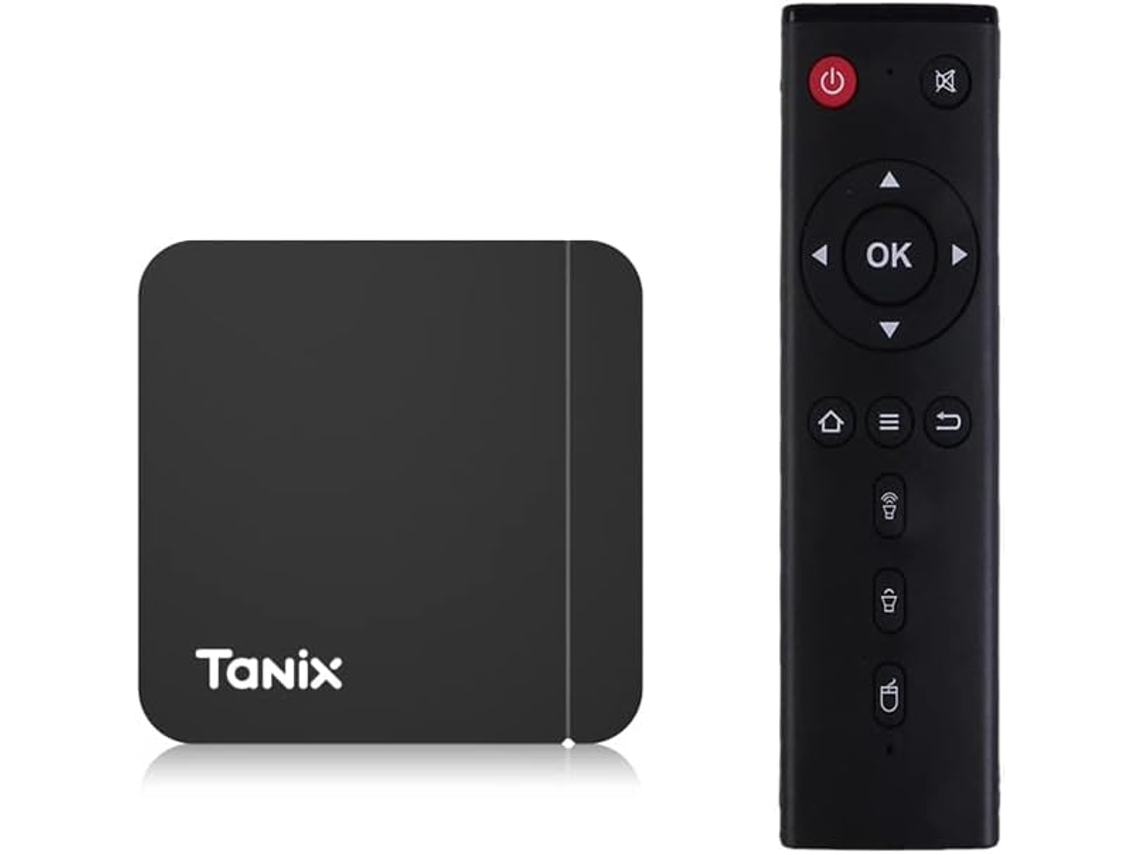 Tv Box Android 11.0, Tanix W2 Pro Amlogic S905w2 Quad-core Ram 4 Gb Rom 64 Gb Dual Wifi 2.4g/5.8g Bt4.2 4k 6k Av1 (preto)