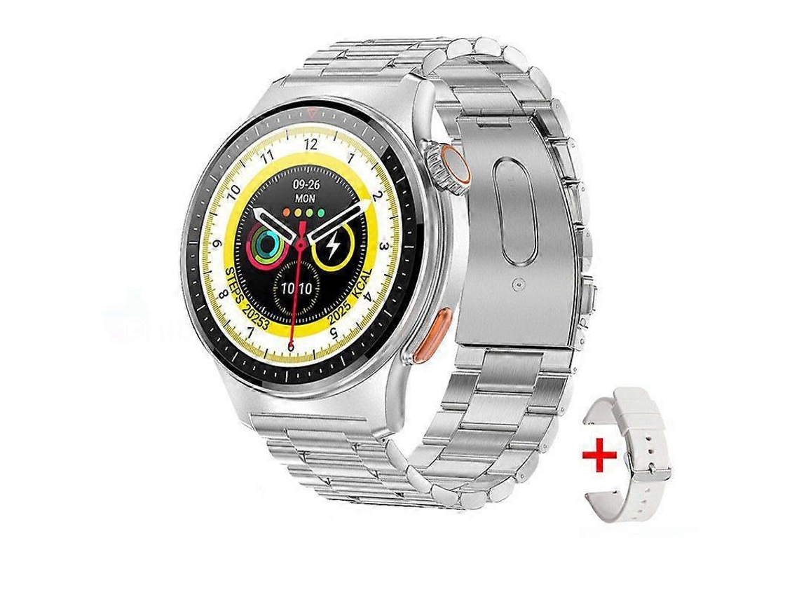Relógio inteligente QW49 para homens e mulheres com GPS, Bluetooth, chamadas NFC, assistente de voz e relógio para jogos de bicicleta elétrica.