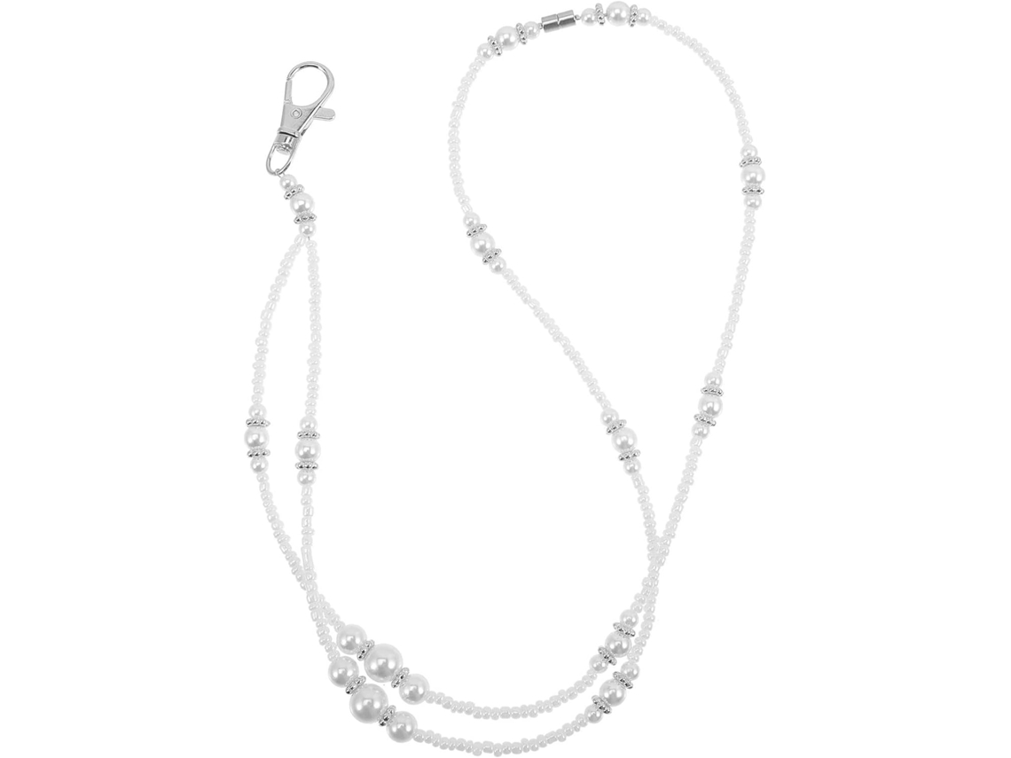 Lurelia Porta-crachá Com Cordão Em Plástico Branco