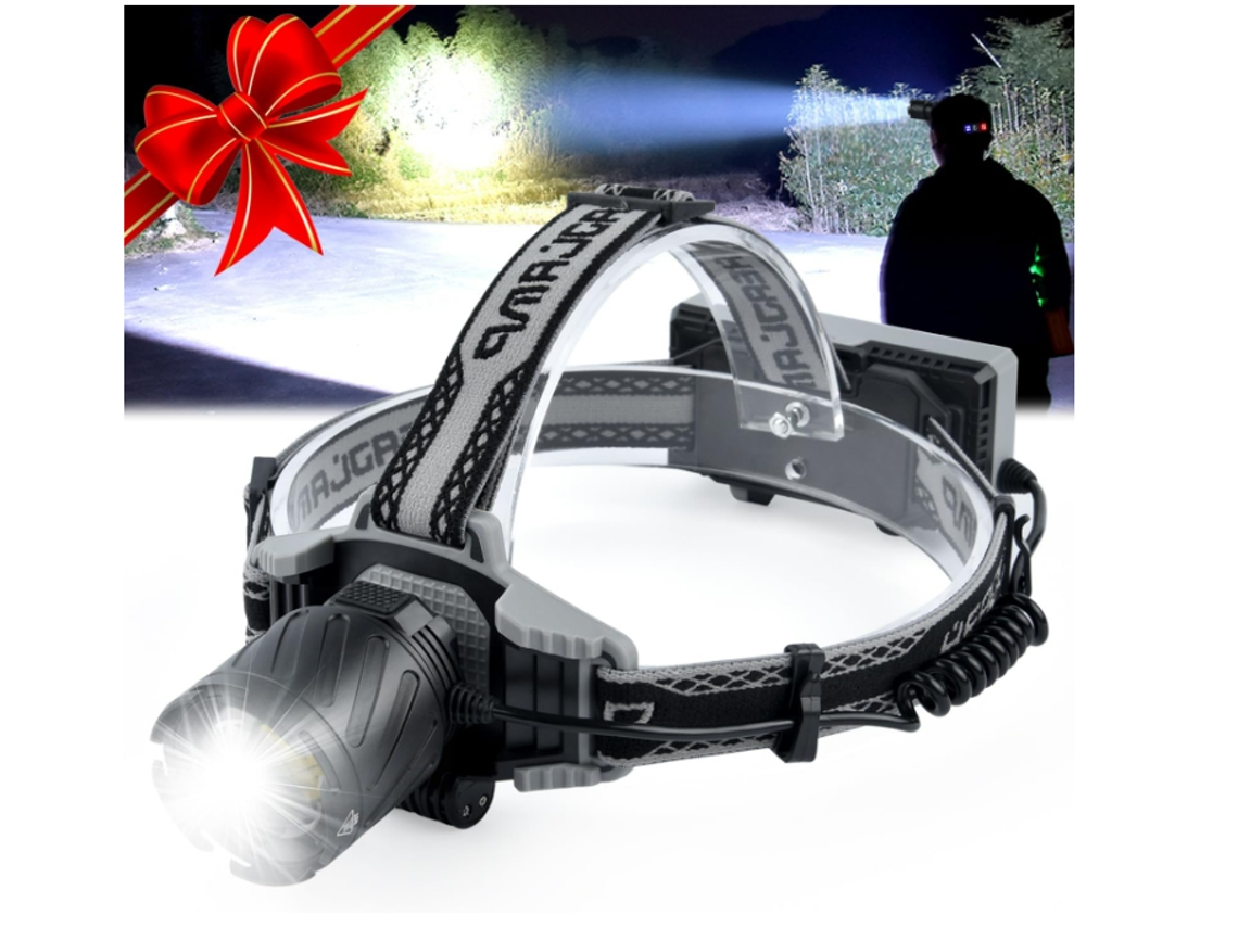 Recarregável Headlamp Td 085 Foco Ajustável 4 Modos Preto HALINUIA