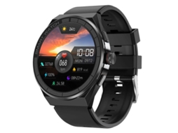 Relógio inteligente BM01 de 1,45 polegadas com pulseira de silicone, à prova d'água IP68, compatível com chamadas Bluetooth e NFC. Ly Ebike
