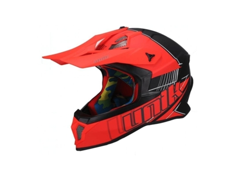 Capacete UNIK Cfx-18 Sparx - Vermelho Fluor - M