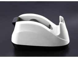 Dispensador De Fita Adesiva Mesa Com Base Pesada E Antiderrapante, Para Uso Uma Só Mão (branco)