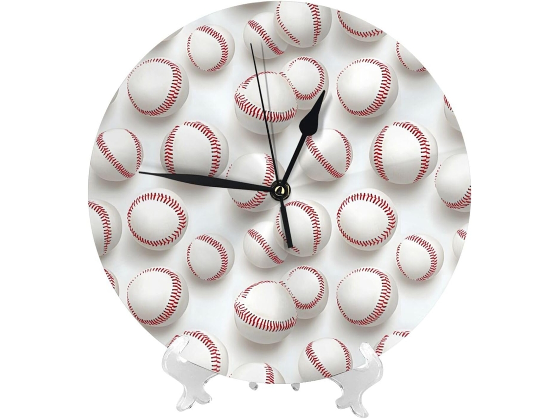 Relógio De Parede De 25cm 10 Polegadas A Bateria, Design Moderno E Silencioso, Com Suporte, Em Branco Brilhante, Estilo