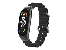 Pulseira De Silicone Respirável Para Xiaomi Mi Band 7, Estilo Náutico