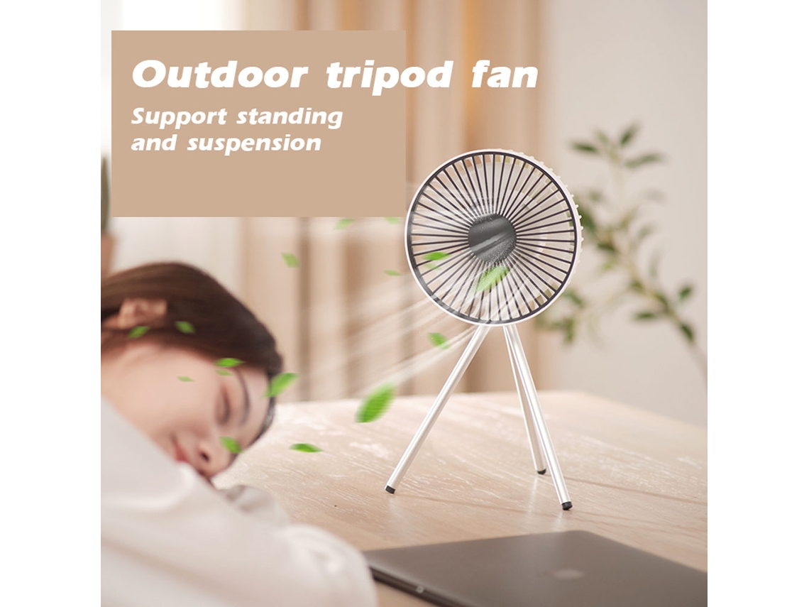 Ventilador Tripé Portátil Usb Recarregável 3 Velocidades