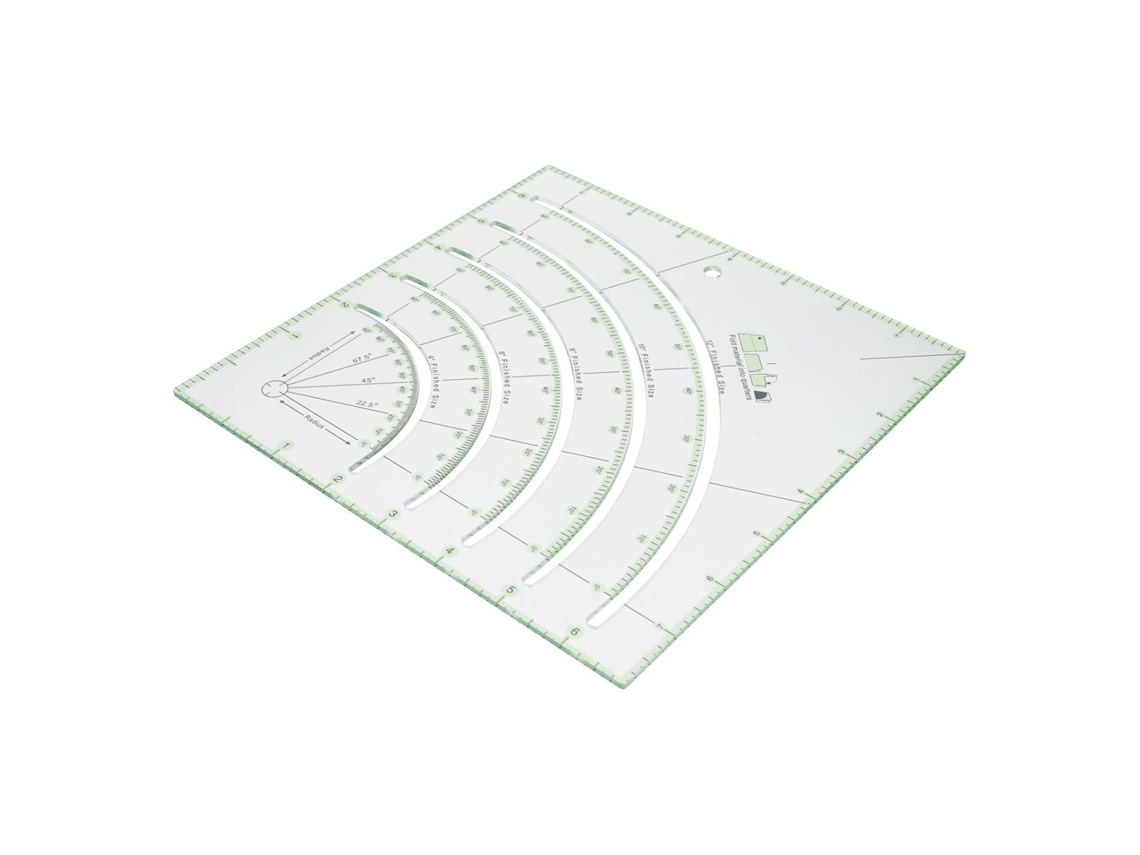 Régua De Acrílico Transparente Para Patchwork, Cortador Circular