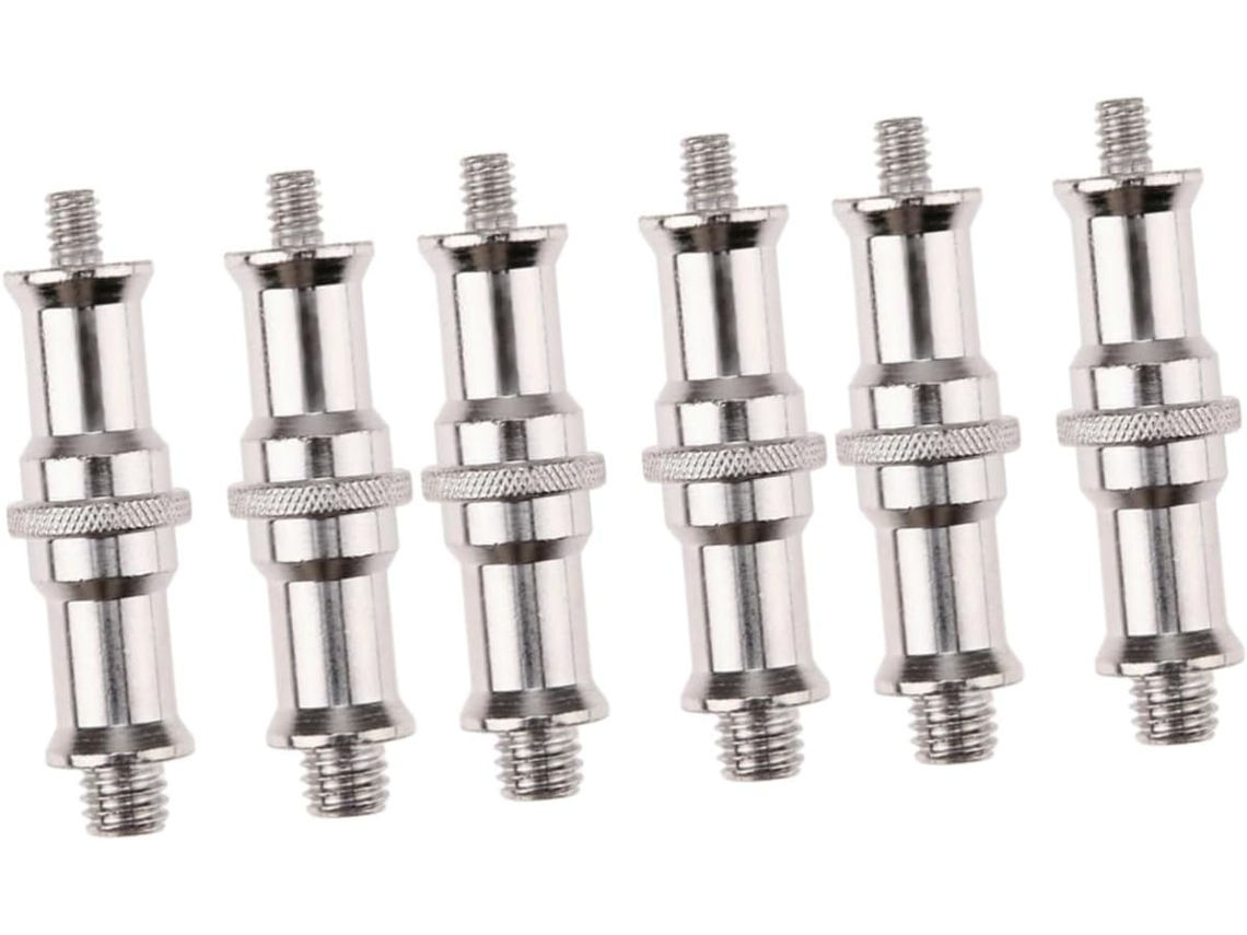Conjunto de 3 Adaptadores Macho com Rosca de 1/4" para 3/8" para Suportes de Iluminação . SFUSHOS (2 Peças X 1 Unidade)