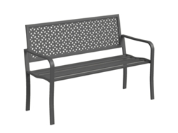 Banco Jardim Metal 2 Lugares Antiferrugem Geométrico 240kg VELTRIX