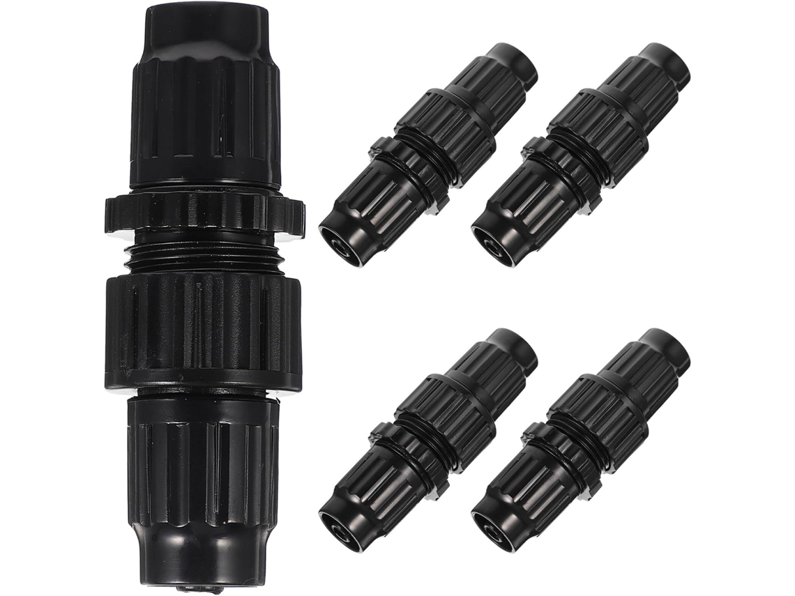 Conjunto De 5 Conectores Plástico Para Mangueira Jardim Com Rosca