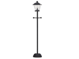 Mali lâmpada de Rua Led Miniatura 1/12 para Casinha de Bonecas Preta Decorativa