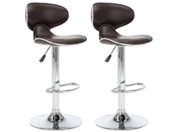 Bar Stool, Bar Stools Vidaxl Marrom Couro Artificial (n/a)