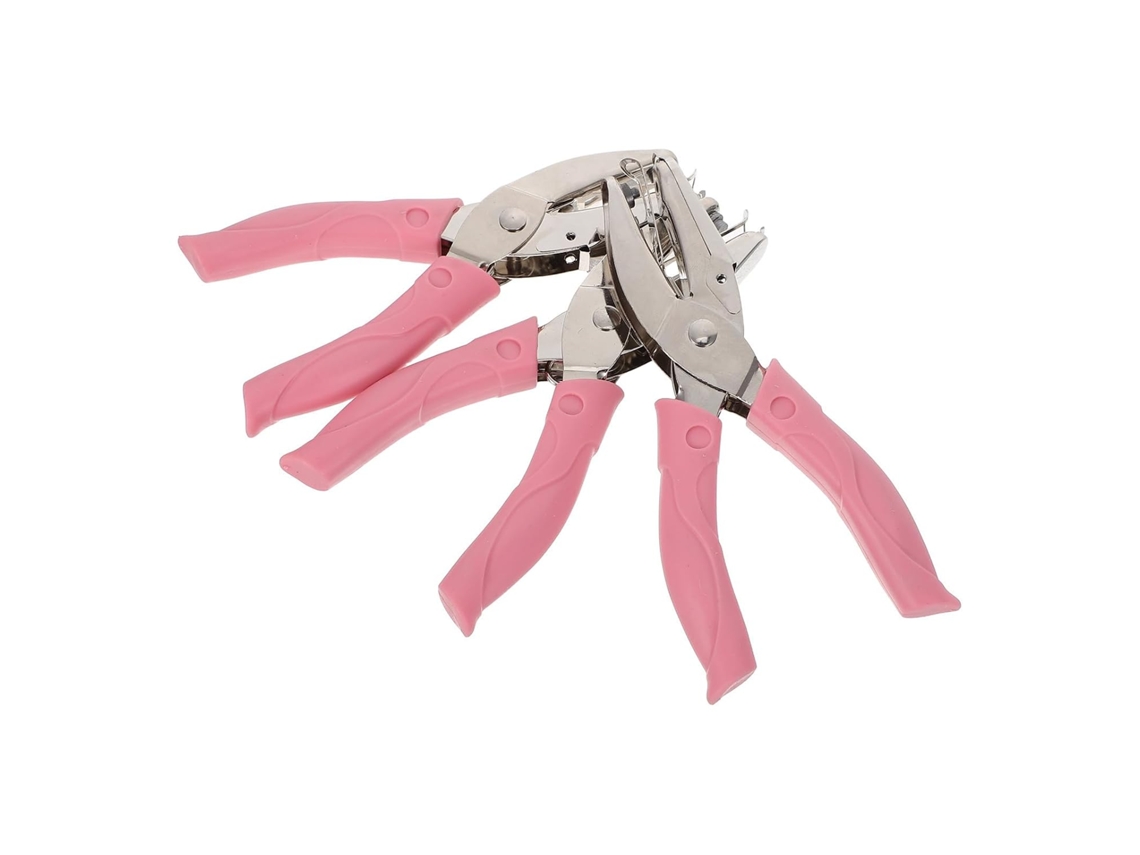 Conjunto de 3 Furadores Manuais Healeved, Leves e Fáceis Usar, com Redondos para Trabalhos em Papel. 16,00 X 7