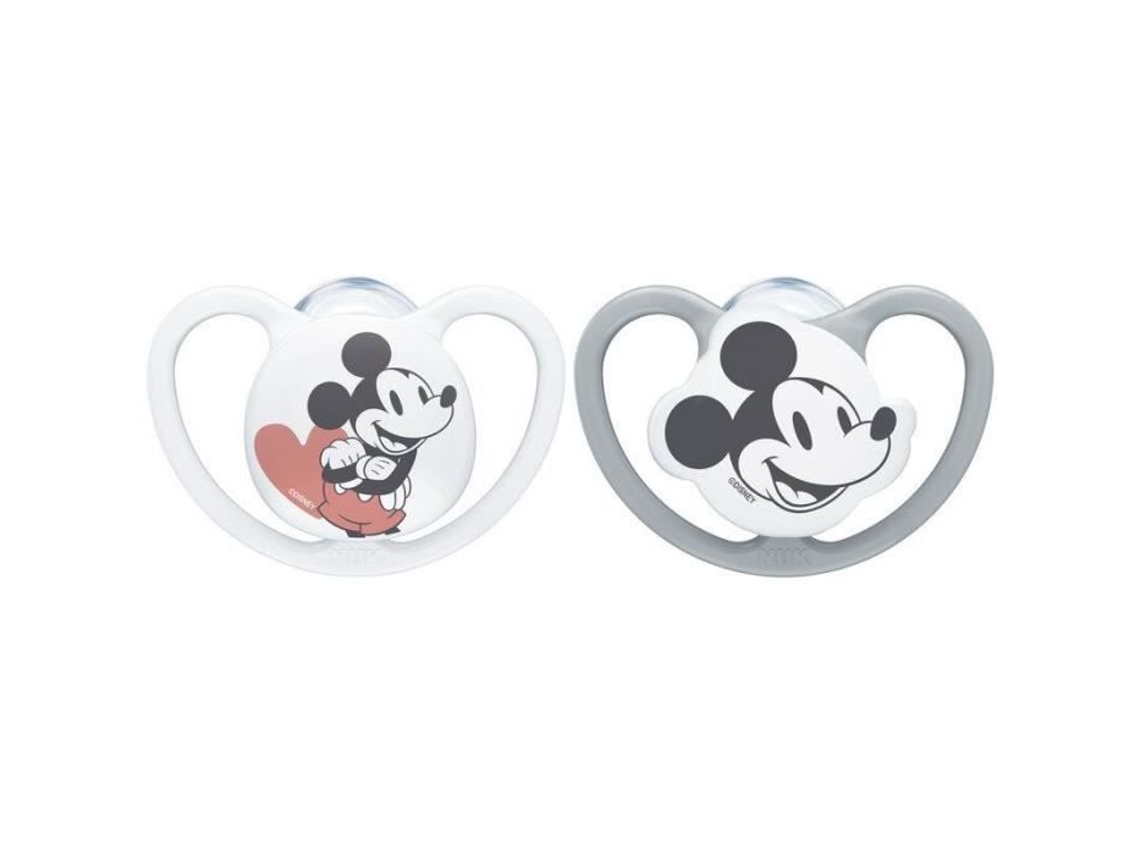 NUK Conjunto de 2 chupetas SPACE Mickey - 18-36 meses