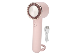 Ventilador Pessoal Portátil Usb Recarregável com 3 Velocidades Ajustáveis Mini Handheld Rosa | S/MARCA