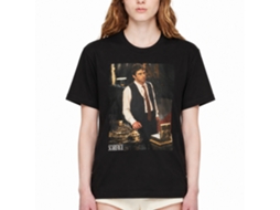 Rockinstone Scarface Movie Tony At His Desk Black Adult T-shirt Size:xl