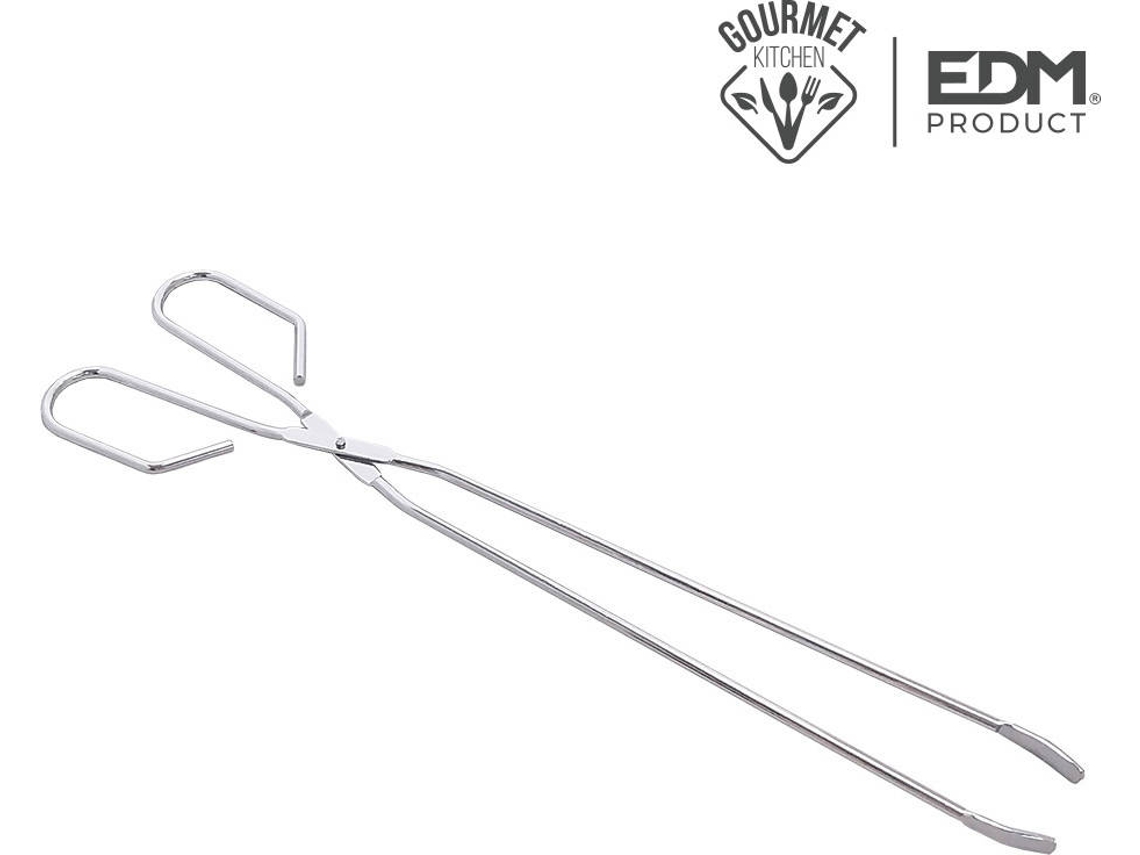 Pinça Carne Bbq Cromada EDM