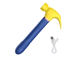 Vibrador Telescpico 4 Em 1, Dispositivo De Masturbao Feminina (azul Amarelo)