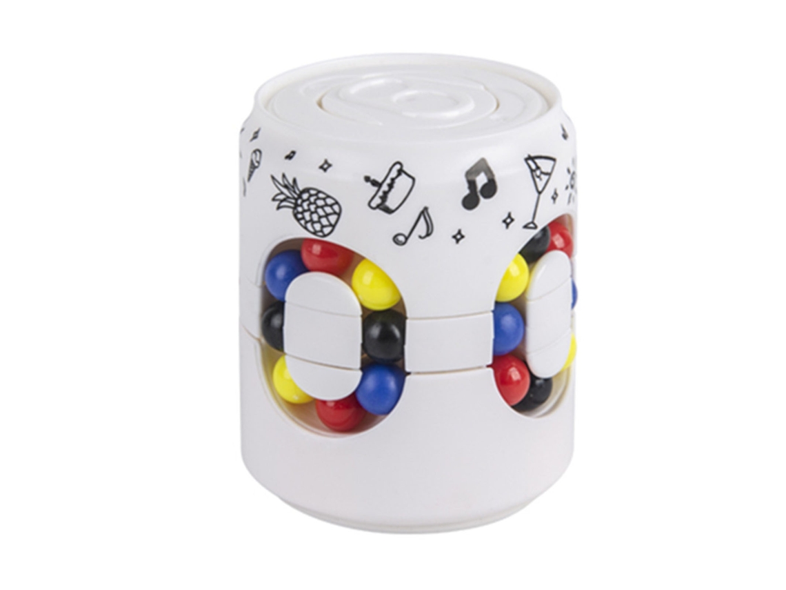 Ats juguete de Rotação de Latas Rotating Cans Juguete de Quebra cabeça para Reduzir o Estresse Juguete Sensorial Educativo para Crianças Branco