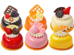 Conjunto de 6 Cupcakes Artificiais Realistas CHABERLU