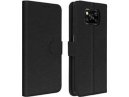 Bolsa Xiaomi Poco X3 Livro Carteira Preto