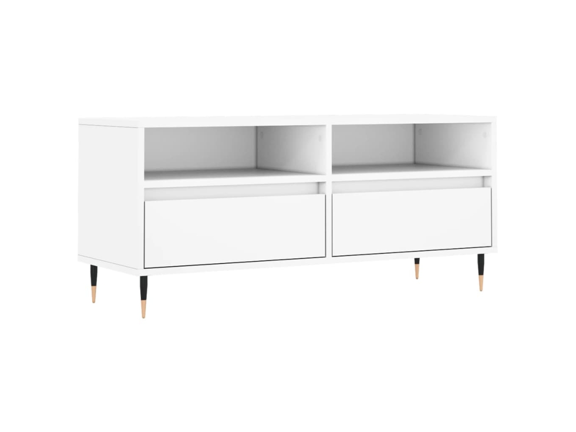 Tv Cabinet, Tv Cabinets Vidaxl Branco Madeira Processada (n/a)