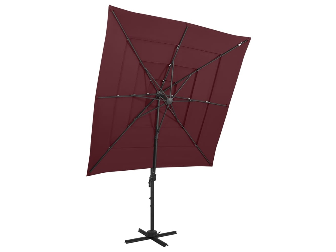 Garden Parasol, Garden Parasols Vidaxl Vermelho Poliéster (n/a)