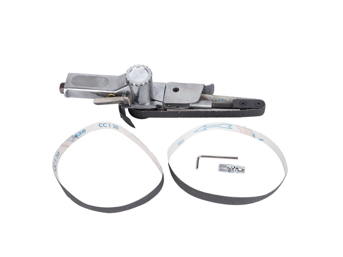 Lixador de Cinta Pneumática 20mm de Liga de Alumínio com Lixa 60 80 120 para Desbaste S/MARCA