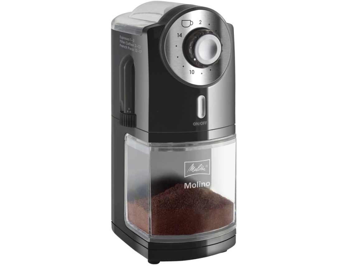 Moedor De Café Melitta Molino Preto Com Moedor De Rebarbas Brilvibera