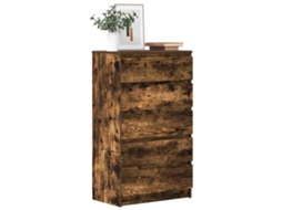 Mueble Cajón 60x36x103 cm Madera Roble Ahumado Deriv.