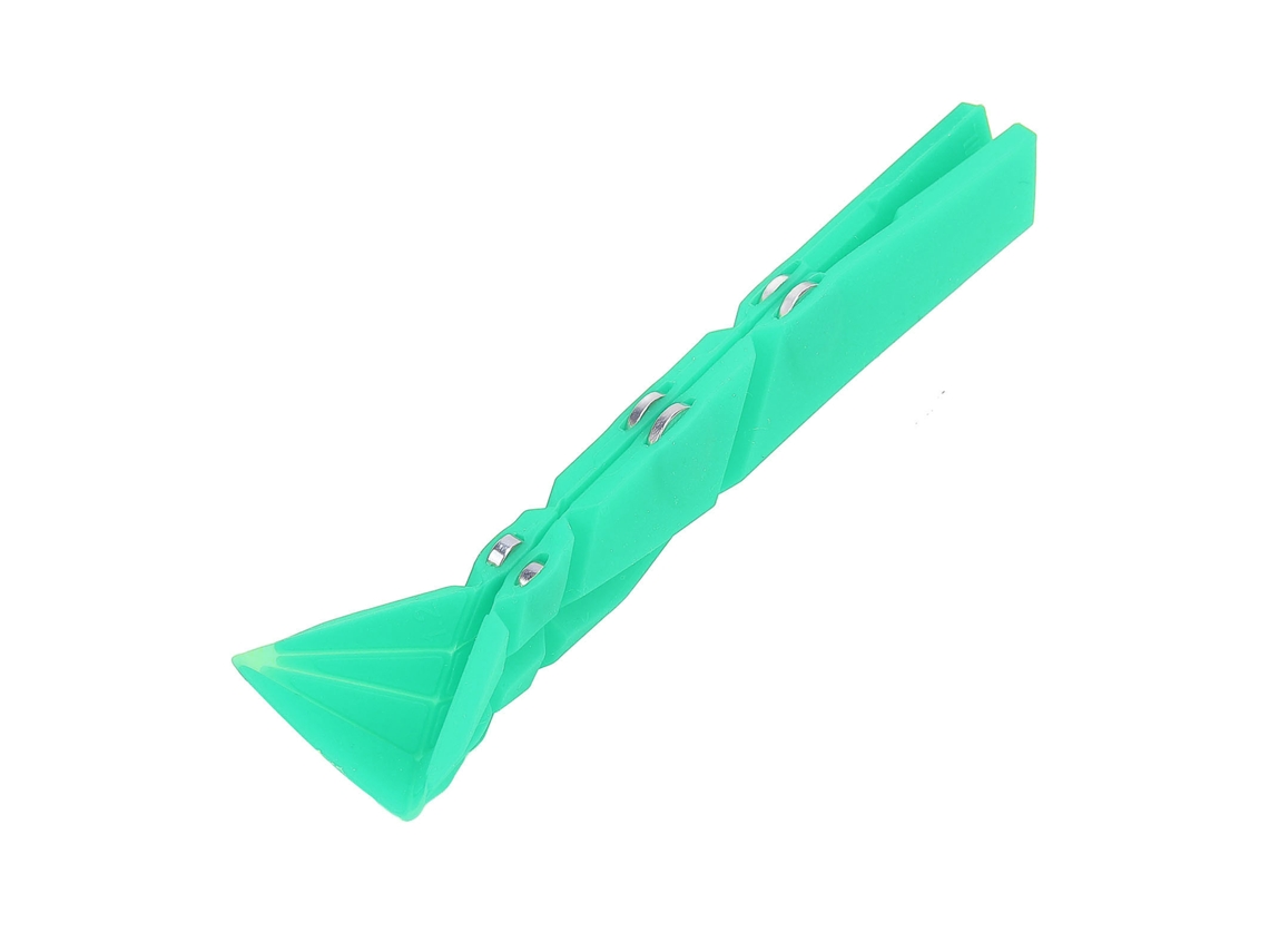 Colher De Medida Silicone Magnética 3 Em 1 Fundo Plano Verde