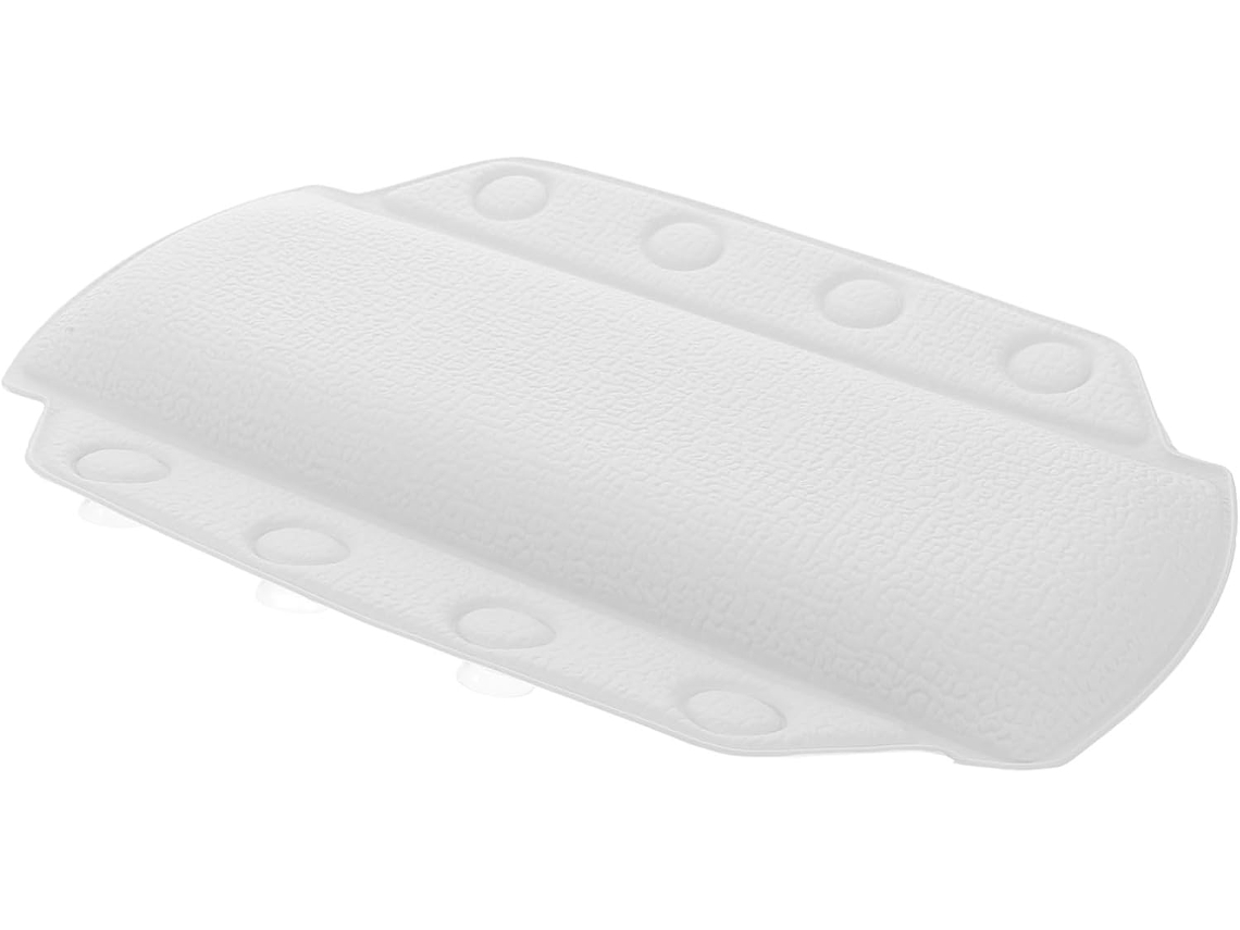 De Banho Em Espuma De Pvc Macia Com Ventosas, Confortável, Tamanho Médio, Acessório De Spa, Apoio De Cabeça Branco Para Gokoco
