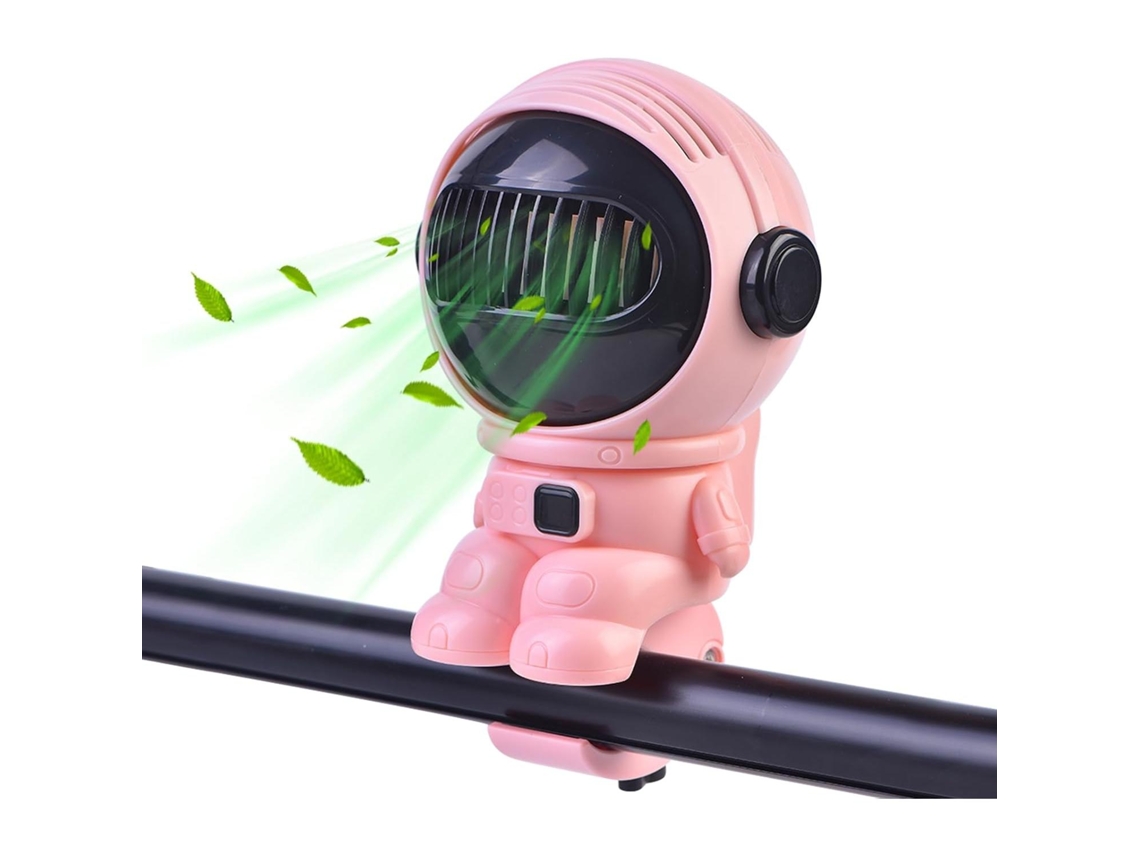 Mini Ventilador MDUG recarregável USB, carrinho de bebê, bateria dupla, removível