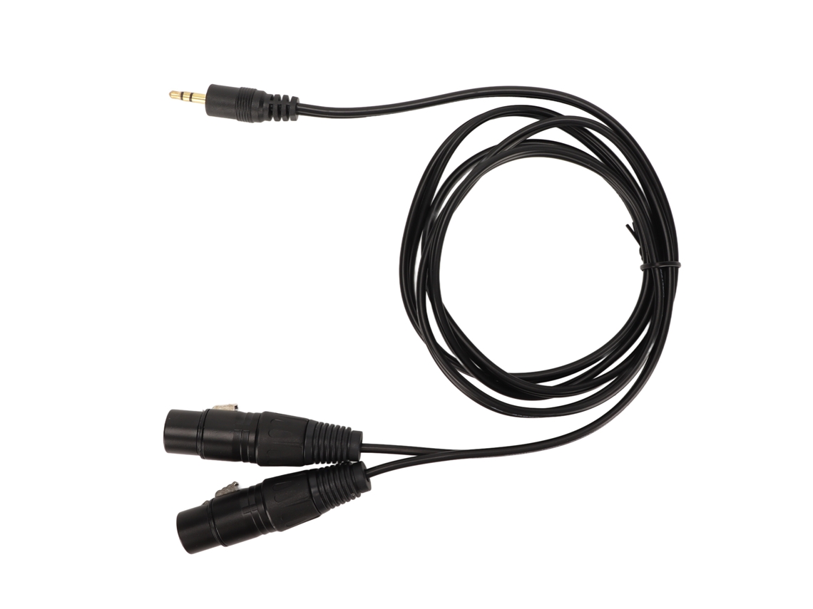Cabo 3,5mm Macho para Dúplo Xlr Fêmea | S/MARCA