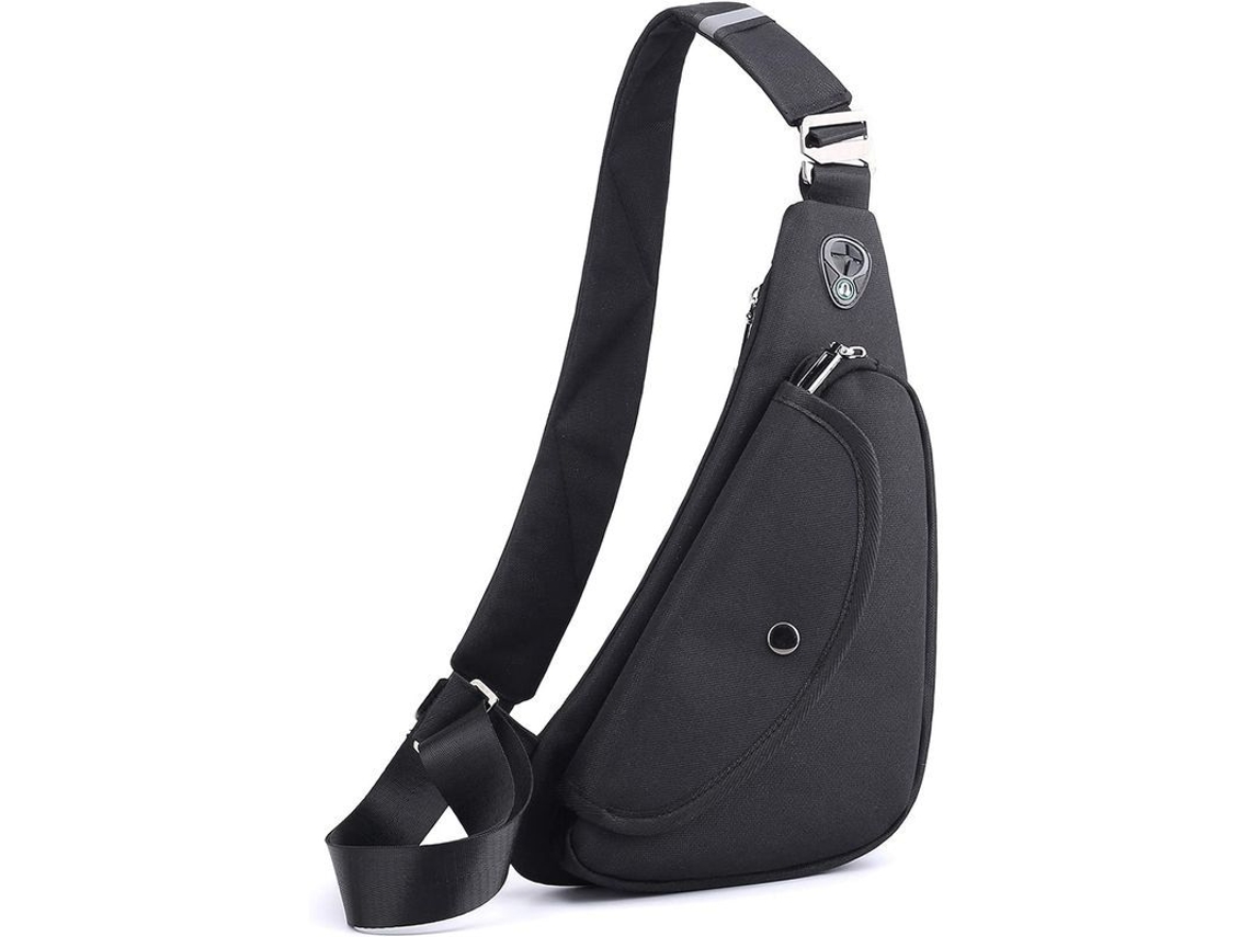 Mochila cruzada S/MARCA 2026 para mulheres e homens, mini, impermeável, com cinta refletiva e zíper